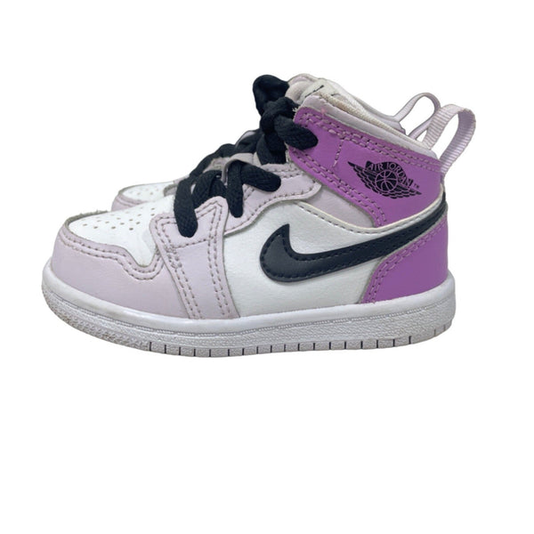 Nike Air Jordan 1Mid ALT TD 'Barely Grape' Infant Purple Sz 6C