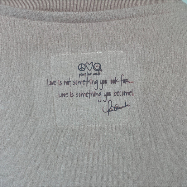 Peace Love World Women’s Pink Long Sleeve "Love Each Other" Sweatshirt Sz S