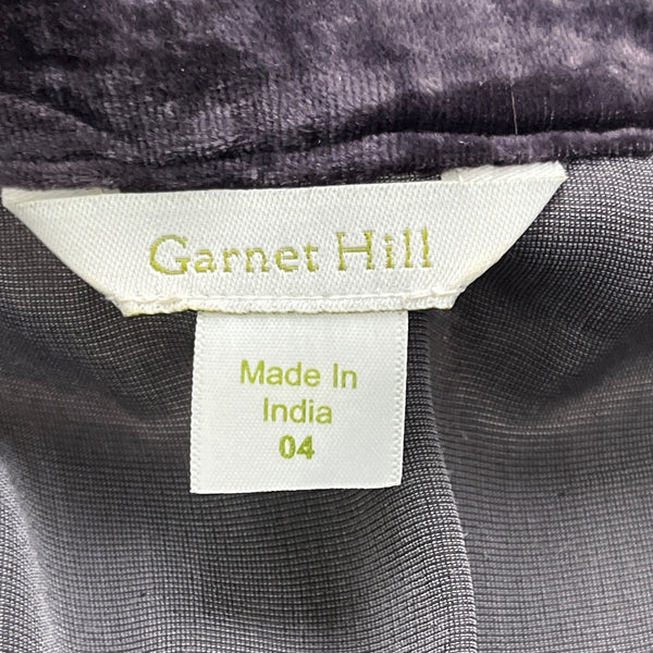 Garnet Hill Womens Grey Blouse With Sequin Neckline Size 04 Tunic Style