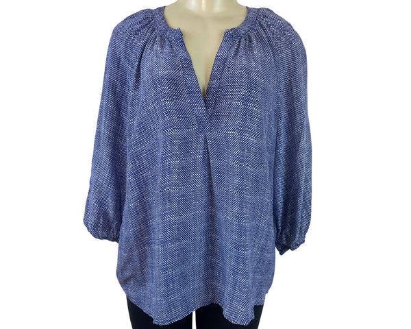 Joie Blue & White Polka Dot Blouse Women’s
