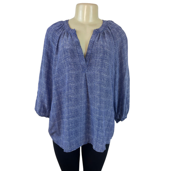 Joie Blue & White Polka Dot Blouse Women’s