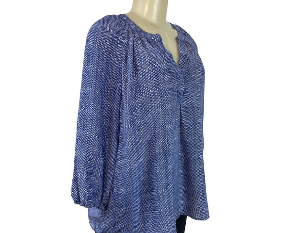 Joie Blue & White Polka Dot Blouse Women’s