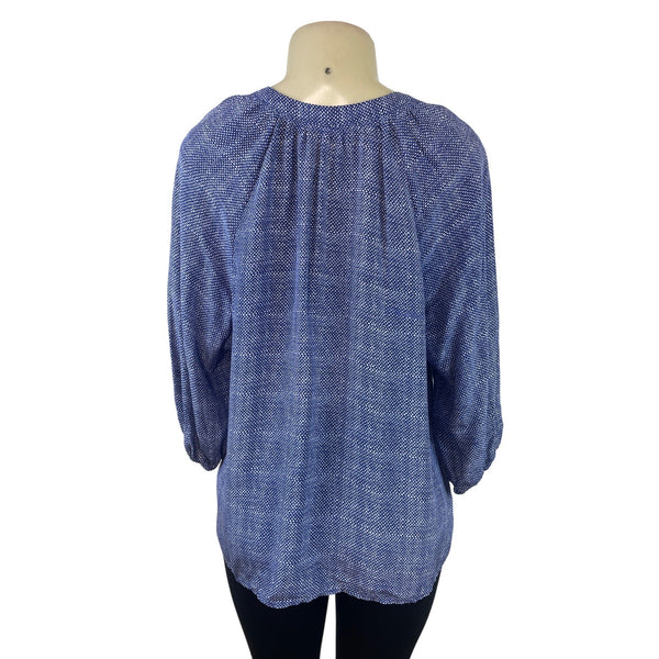 Joie Blue & White Polka Dot Blouse Women’s