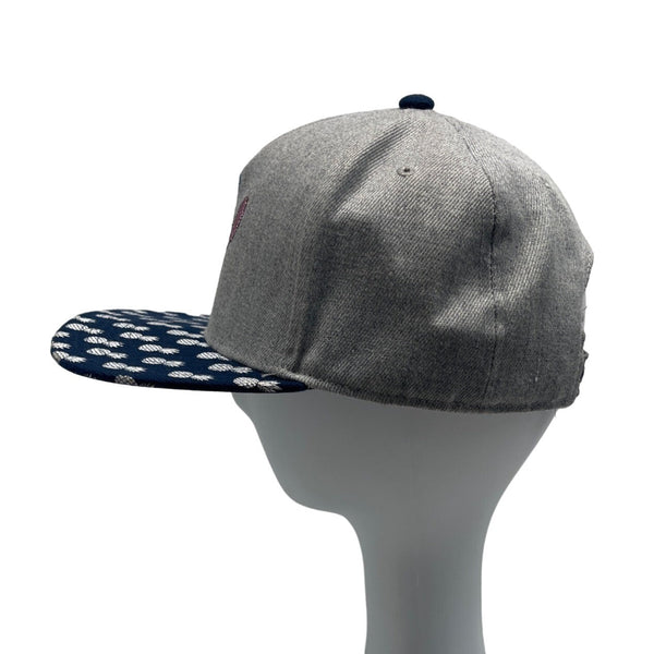 Disney Kid's Grey And Blue Stitch Pineapple Canvas Baseball Cap