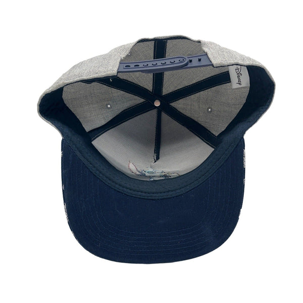 Disney Kid's Grey And Blue Stitch Pineapple Canvas Baseball Cap