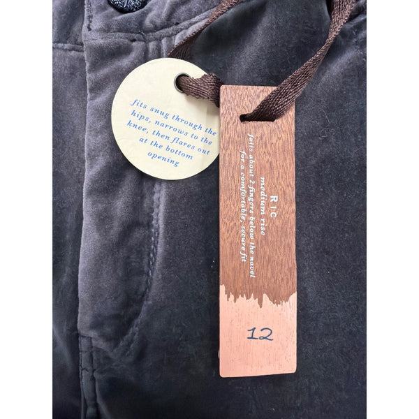 Christopher Blue Womens Brown Velvet Flare Pants Size 12 Comfortable Stretch