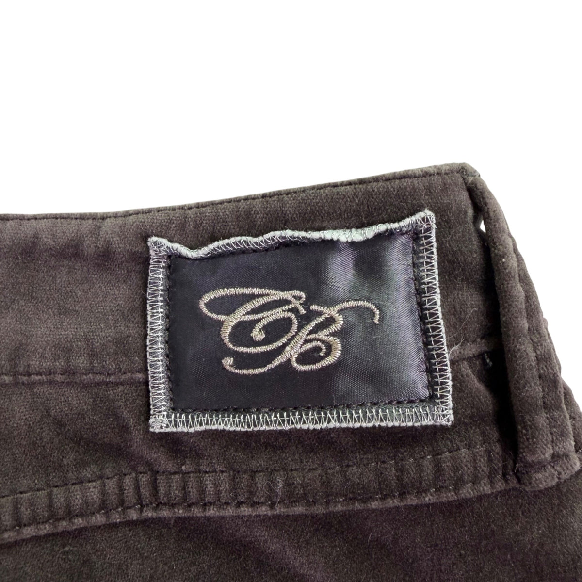 Christopher Blue Womens Brown Velvet Flare Pants Size 12 Comfortable Stretch