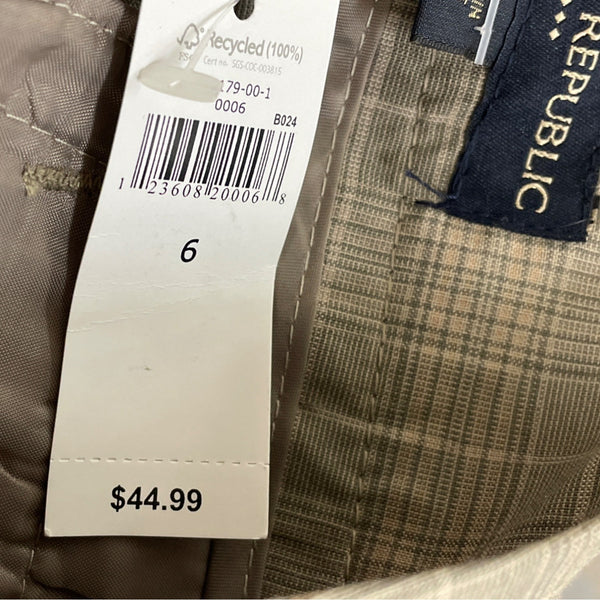 Banana Republic Women's Brown Plaid High-Waisted Shorts With Tie-Belt Sz 6 - New
