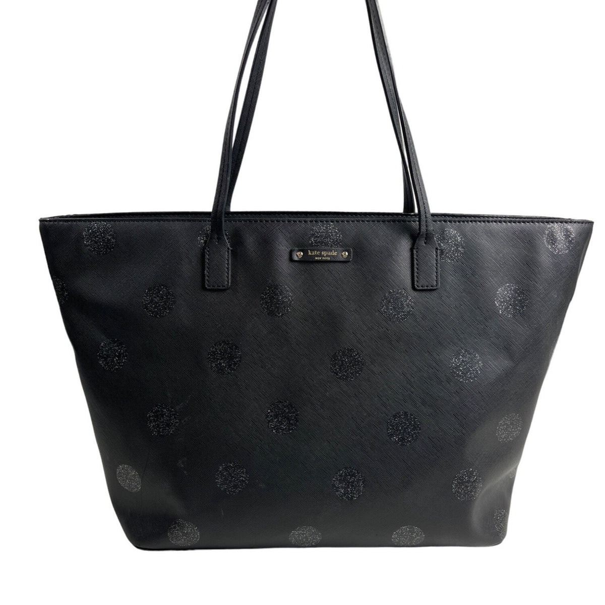 Kate Spade Haven Lane Women's Black Leather Tote Bag Sz L
