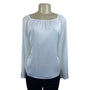 Elizabeth And James Women's White Long Sleeve Blouse Sz XL New