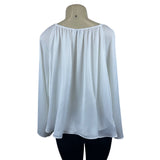 Elizabeth And James Women's White Long Sleeve Blouse Sz XL New