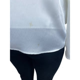 Elizabeth And James Women's White Long Sleeve Blouse Sz XL New
