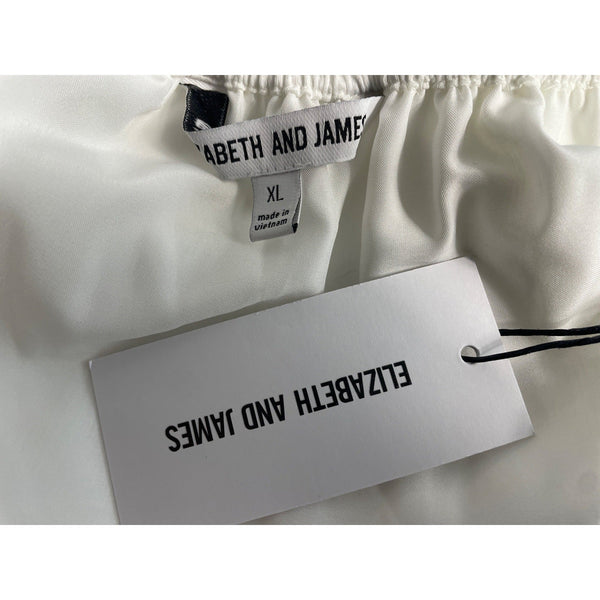 Elizabeth And James Women's White Long Sleeve Blouse Sz XL New