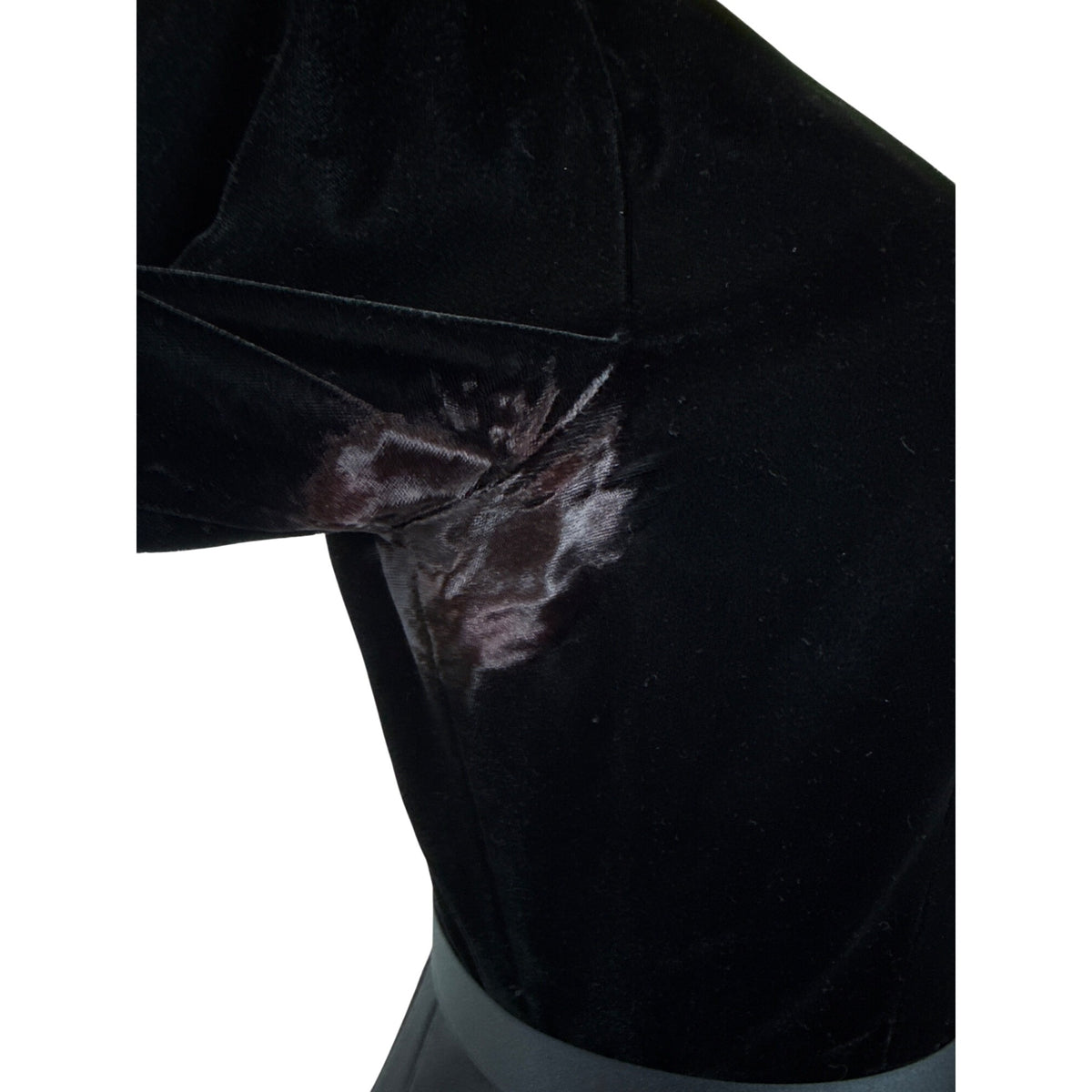 JS Collections Women’s Black Velvet Formal Midi Dress With Bow Detail Sz 10