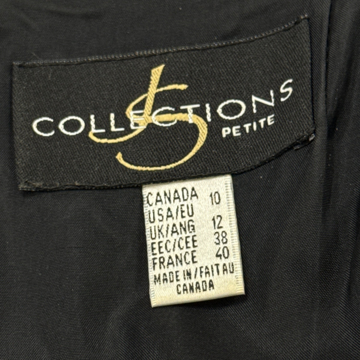 JS Collections Women’s Black Velvet Formal Midi Dress With Bow Detail Sz 10