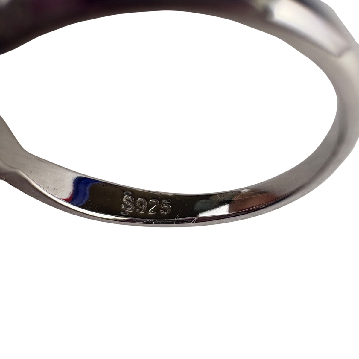 Sterling Silver White Moissanite Engagement Ring Lab-Cert Solitaire Stone Sz 7