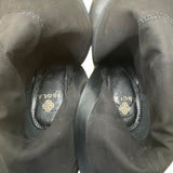 Isolá Womens Black Leather Buckle Accents Heel Cerelia Knee-High Boots Sz 7M