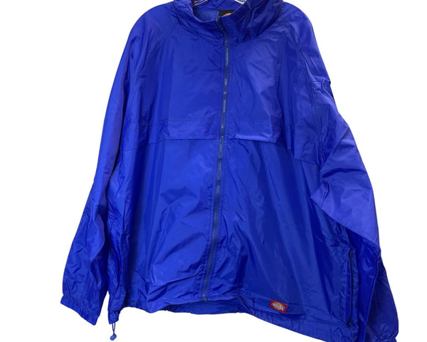 Dickies Blue Windbreaker Raincoat With Hood & Elastic Cuffs Sz 2X- Large- New