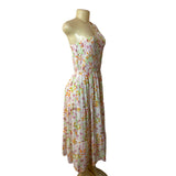 Zesica Women's Multicolor Floral A-Line Maxi Dress Sz M