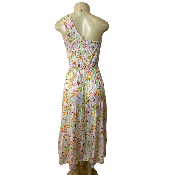 Zesica Women's Multicolor Floral A-Line Maxi Dress Sz M