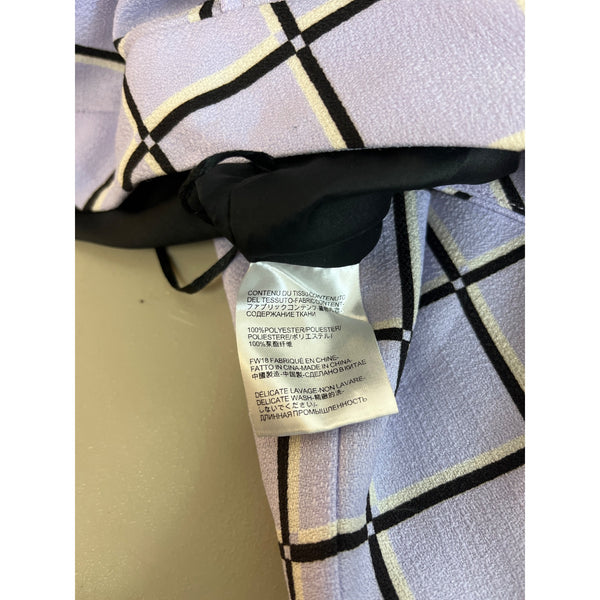 Vivienne Hu Women's Purple Grid Pattern Pants Sz - NWT