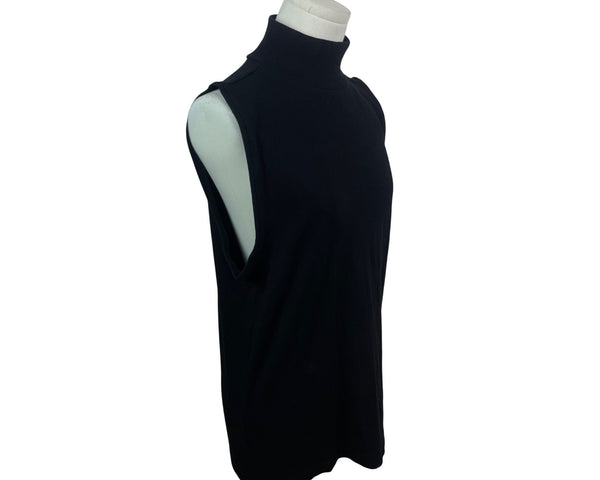 Sleeveless Black Turtleneck Top By Loft Size XL- New