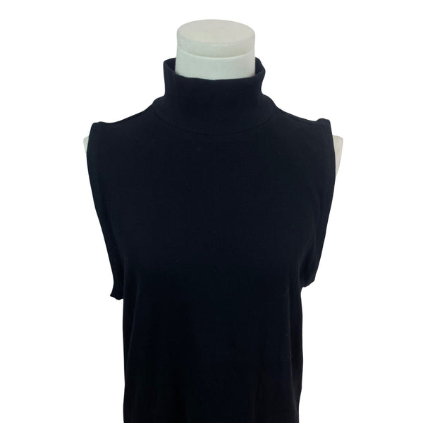 Sleeveless Black Turtleneck Top By Loft Size XL- New