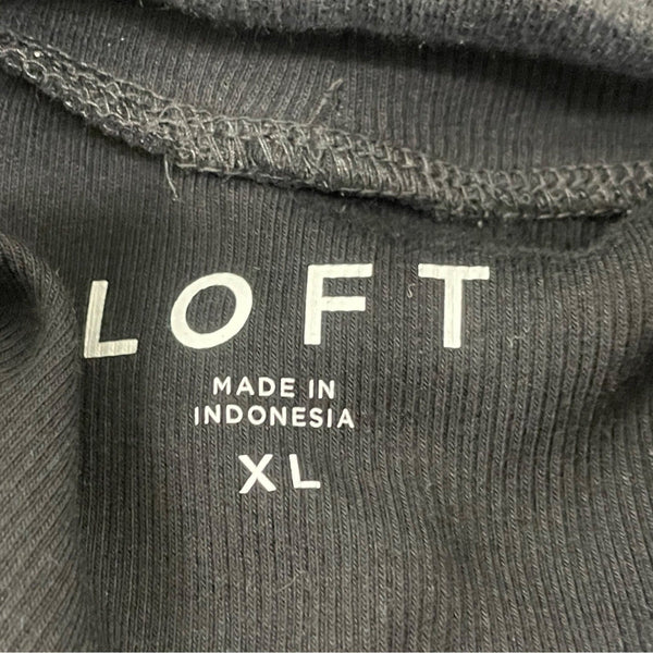 Sleeveless Black Turtleneck Top By Loft Size XL- New