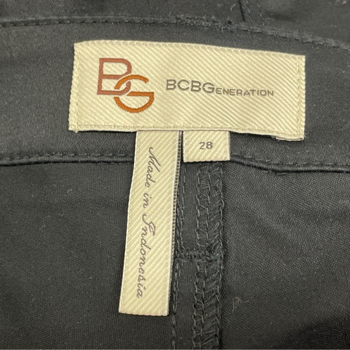 BCBGeneration Womens Black Skinny Jeans Size 28 Stretch Denim - New
