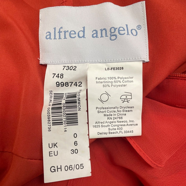 Alfred Angelo Red Halter Maxi Jumpsuit With Sheer Overlay Size 0