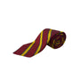 Vintage Brooks Brothers Burgundy Yellow Silk Stripe Tie 58" Classic Ivy