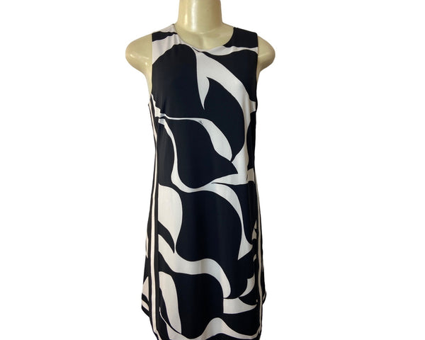 Trina Turk Women's Black & White Shift Dress Sz 2 - NWT
