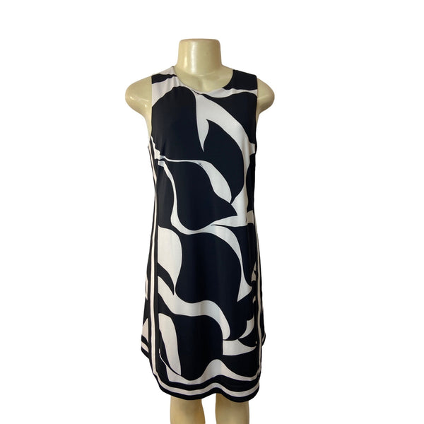 Trina Turk Women's Black & White Shift Dress Sz 2 - NWT