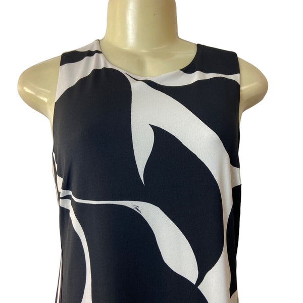 Trina Turk Women's Black & White Shift Dress Sz 2 - NWT