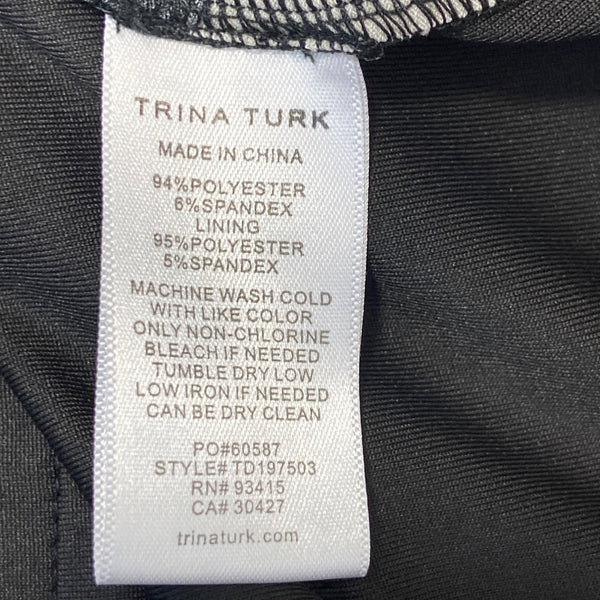 Trina Turk Women's Black & White Shift Dress Sz 2 - NWT