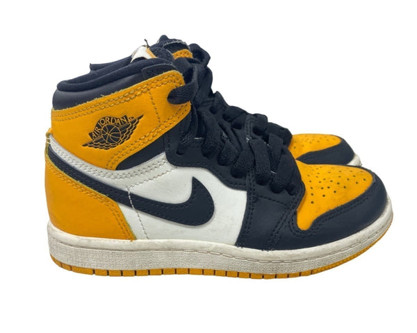 Nike Boys Air Jordan Yellow High Top Sneakers Sz 12C