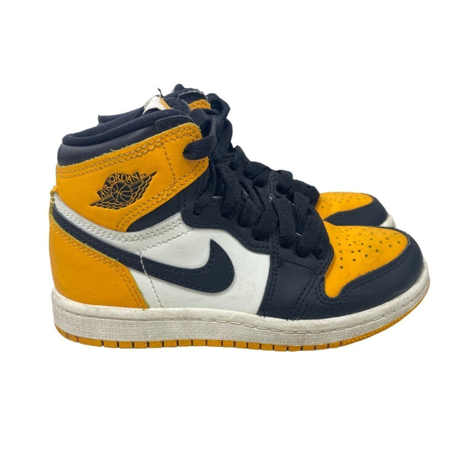 Nike Boys Air Jordan Yellow High Top Sneakers Sz 12C