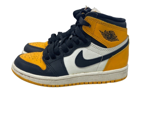 Nike Boys Air Jordan Yellow High Top Sneakers Sz 12C
