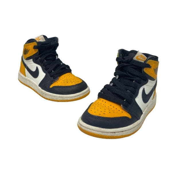 Nike Boys Air Jordan Yellow High Top Sneakers Sz 12C