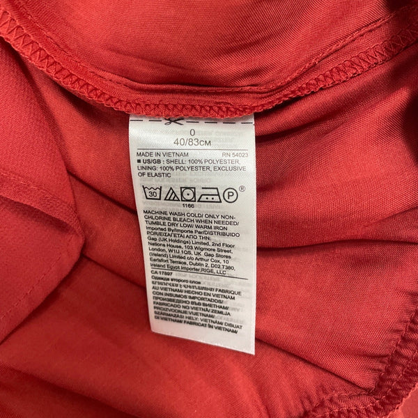 Banana Republic Womens Red Sleeveless Button-Front Maxi Dress Size 0- New