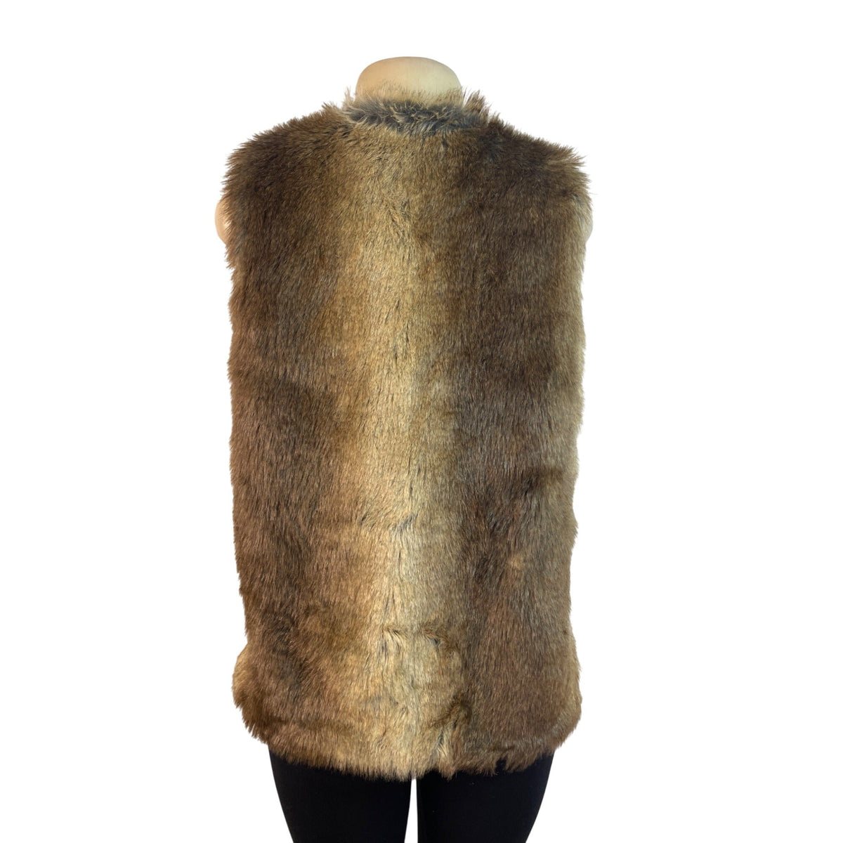 Brown Sleeveless Vest Womens Outerwear One Size