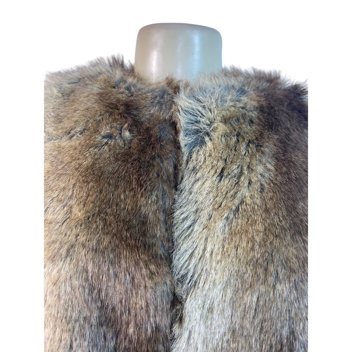 Brown Sleeveless Vest Womens Outerwear One Size