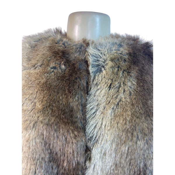 Brown Sleeveless Vest Womens Outerwear One Size