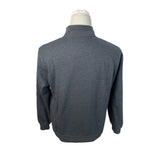 Orvis Mens Gray 1/4 Zip Pullover Sweatshirt With Ribbed Collar Size M