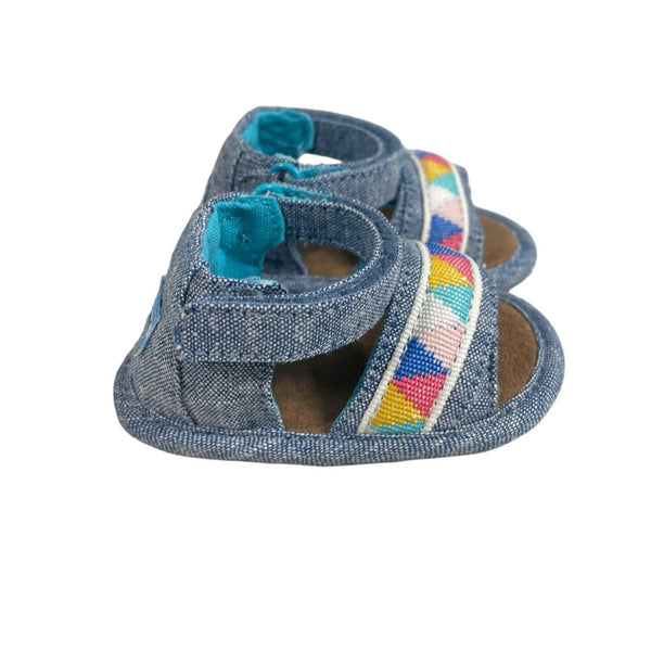 Toms Baby Toddler Denim Tribal Sandals Sz 1