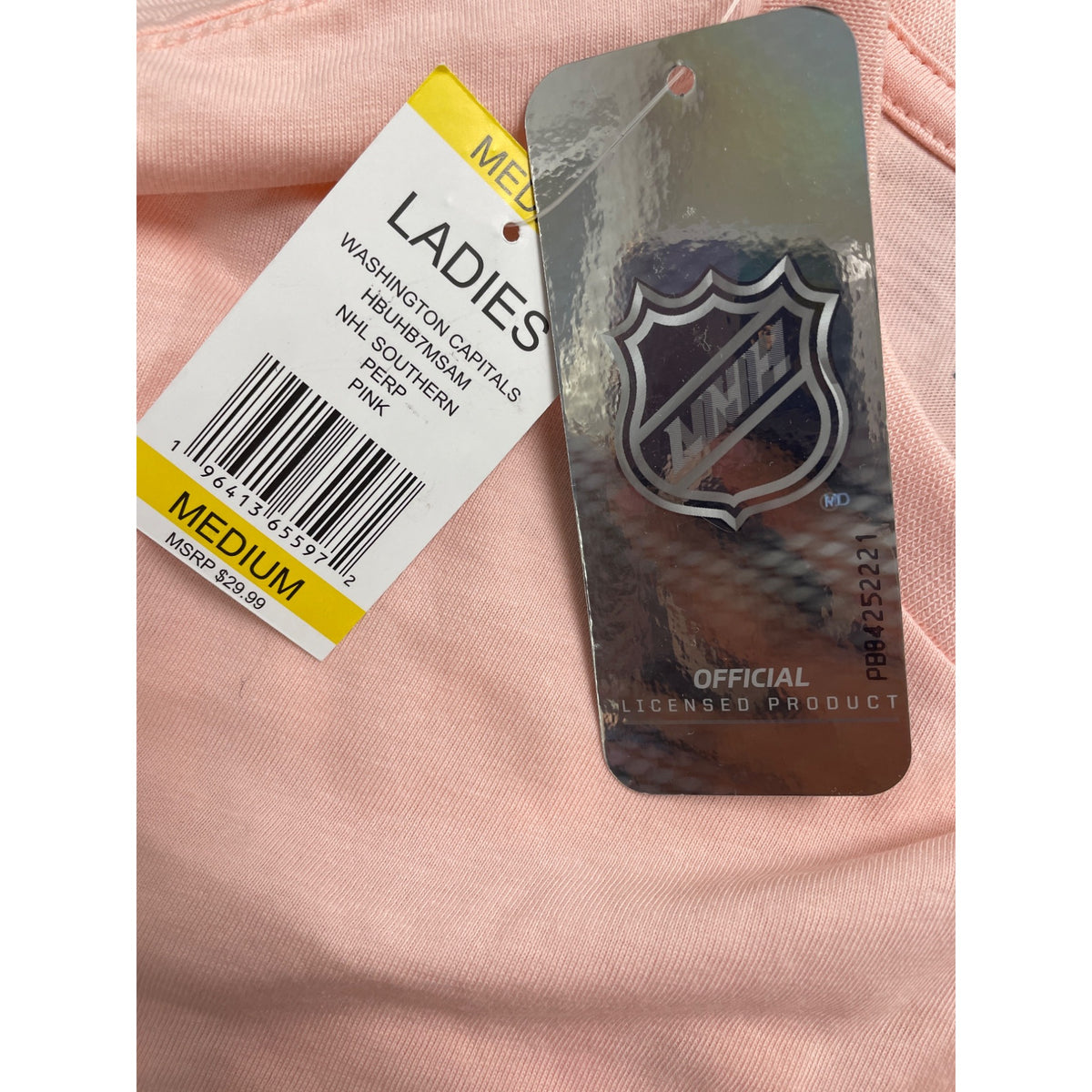 Champion Women's Pink Washington Capitals NHL Graphic T-Shirt Sz M - New