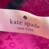 Kate Spade New York Black & Beige Patent Leather Bow Accent Crossbody Bag Sz S