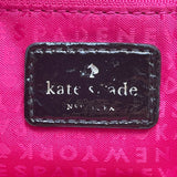 Kate Spade New York Black & Beige Patent Leather Bow Accent Crossbody Bag Sz S