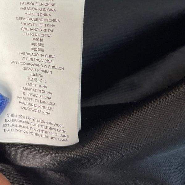 Michael Kors Women Black Zip Up Collarless Coat Size 8