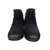 Collette Cheryl Black Suede Ankle Boots Womens With Side Zipper Size 8 - NEW